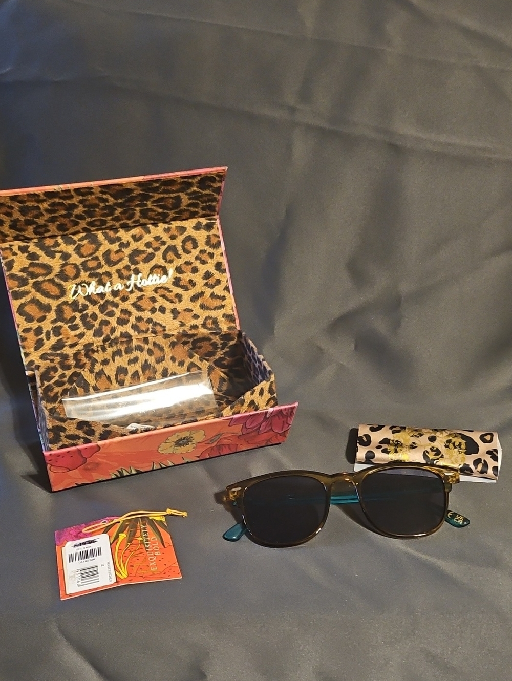 What a Hottie Amber Brown Sunglasses for Women with Dark Lenses